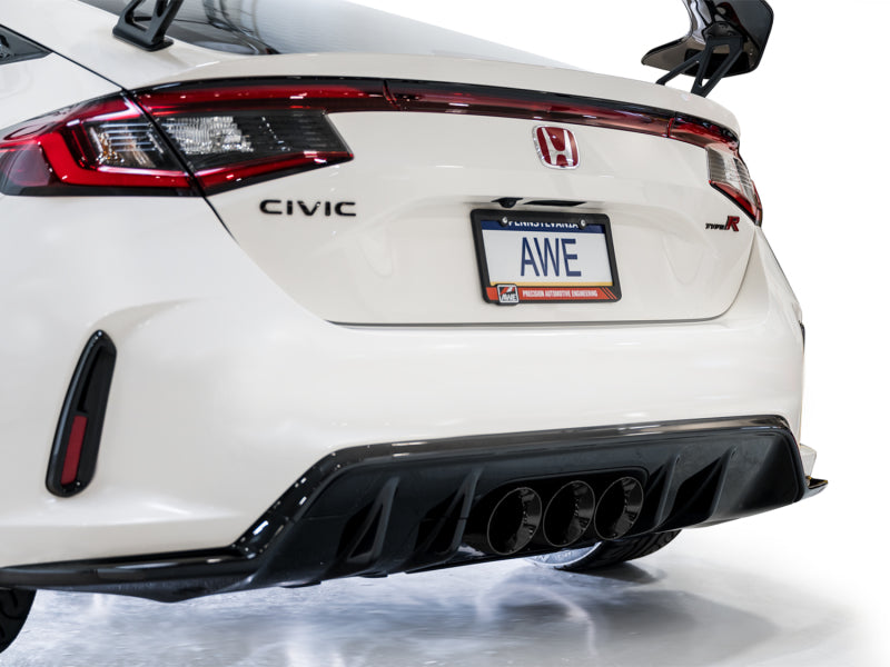 AWE Tuning 2023 Honda Civic Type R FL5 Touring Edition Exhaust w/ Triple Diamond Black Tips - 3015-53287