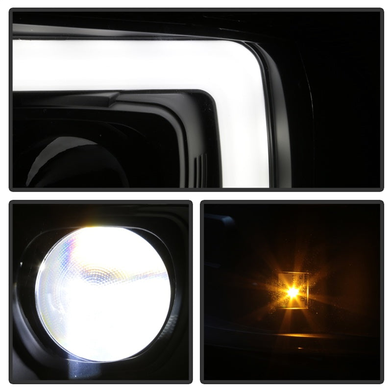 Spyder 05-07 Ford F250/350/450 Super Duty Projector LED Black PRO-YD-FS05V2PL-BK - 5087911