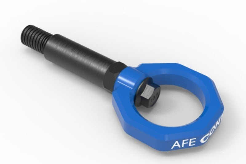 aFe Control Front Tow Hook Blue BMW F/G-Chassis 2/3/4/M - 450-502001-L
