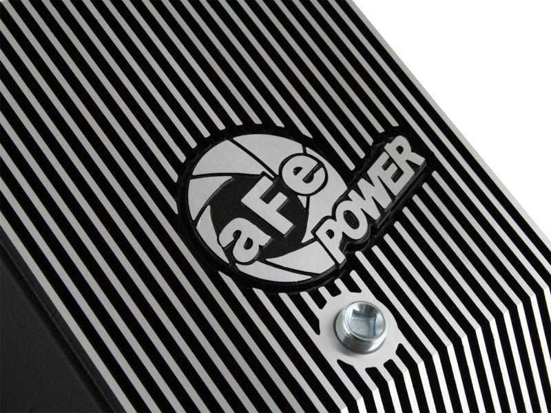 afe Transmission Pan (Black); Ford Diesel Trucks 03-10 V8-6.0/6.4L (td) - 46-70122-1