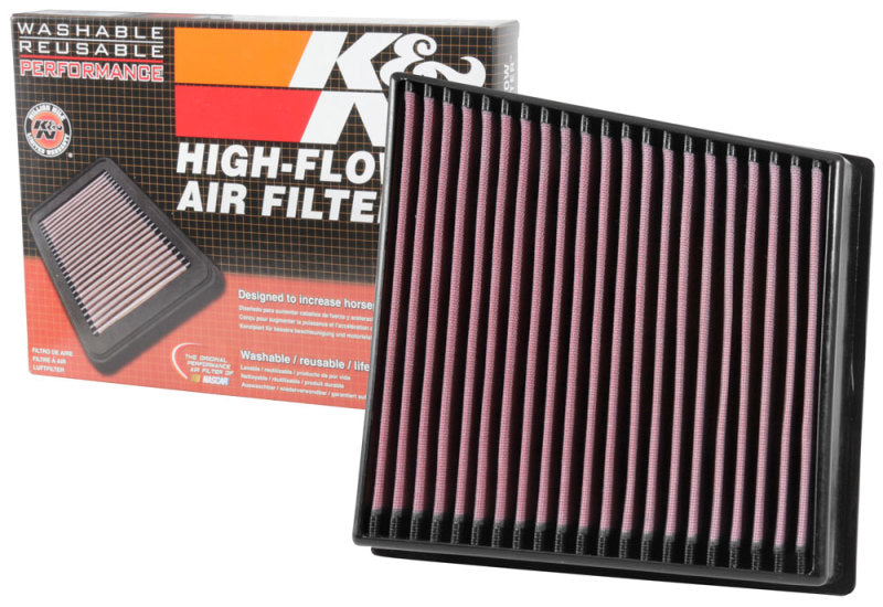 K&N 2017 Chevrolet Silverado 2500HD V8-6.6L DSL Replacement Drop In Air Filter - 33-5065