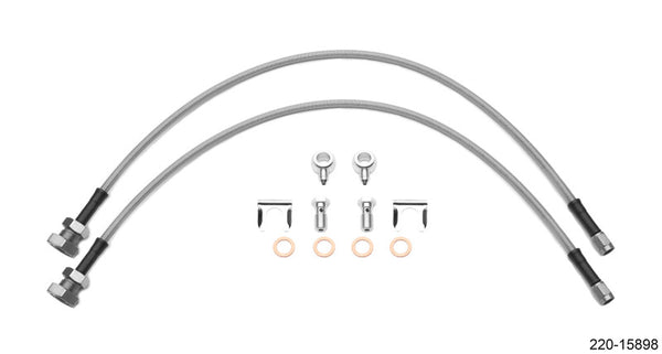 Wilwood Flexline Kit 24in 7/16-20in Banjo - 5/8-26in Male Bulkhead (Fits D52 Caliper) - 220-15868 by Wilwood