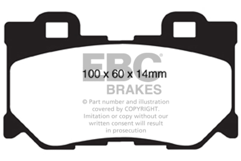 EBC 08-13 Infiniti FX50 5.0 Redstuff Rear Brake Pads - DP31824C