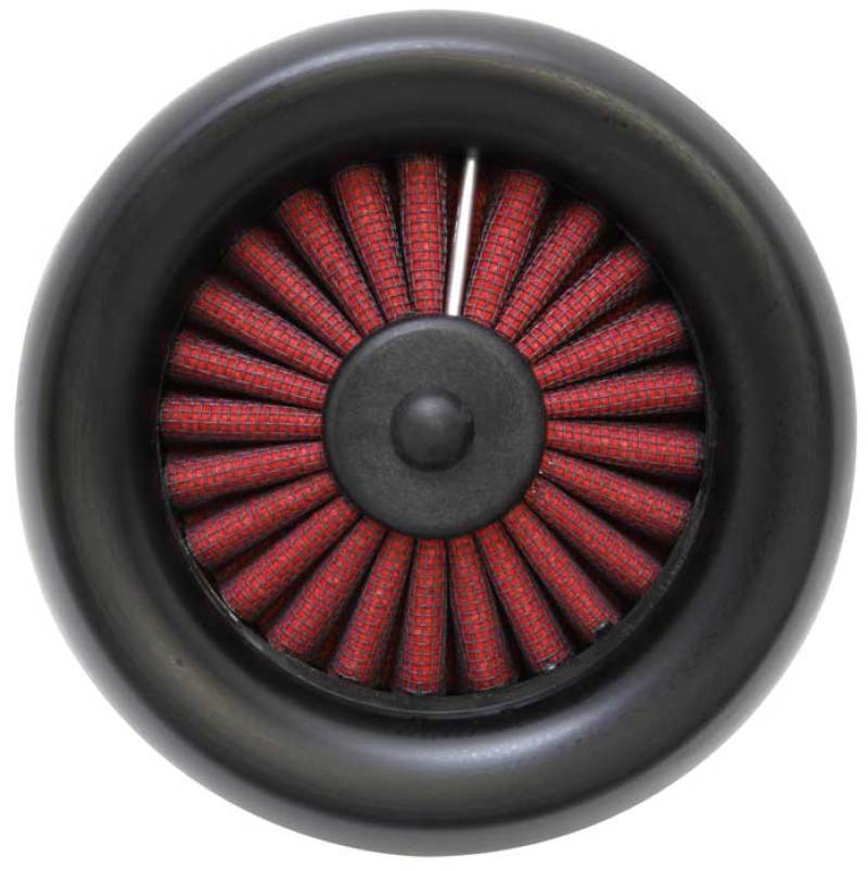 AEM DryFlow Air Filter - Round Tapered 5in Top OD x 6 Base OD x 5.563in H x 3in Flange ID - 21-203D-XK