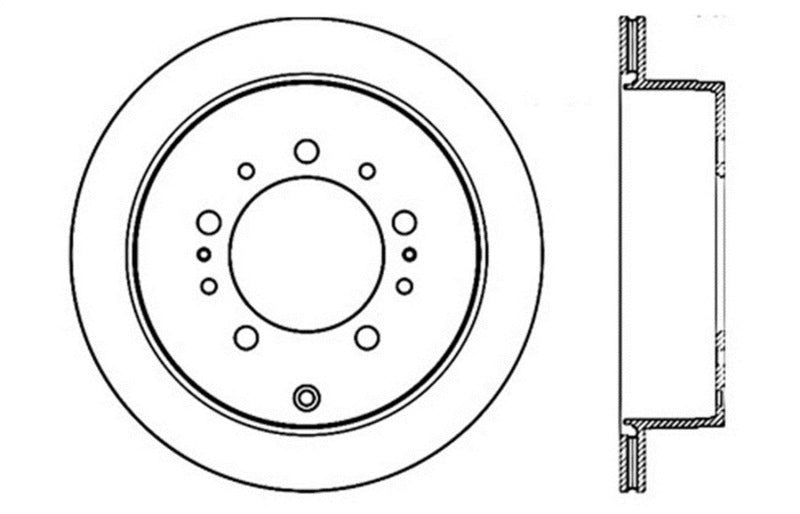 StopTech Slotted &amp; Drilled Sport Brake Rotor - 127.44157R