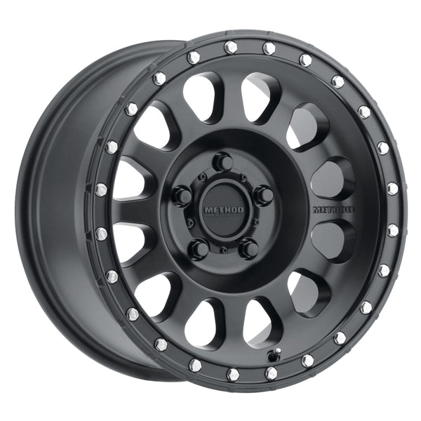 Method MR315 17x8.5 0mm Offset 5x5 71.5mm CB Matte Black Wheel - MR31578550500 by Method Wheels - front view