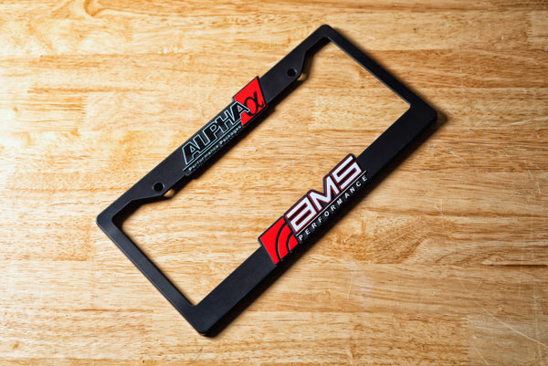 AMS Performance AMS / Alpha License Plate Frame - AMS.00.16.0003-1 by AMS - front view