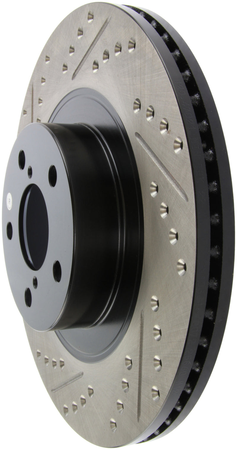 StopTech Slotted &amp; Drilled Sport Brake Rotor - 127.47021R