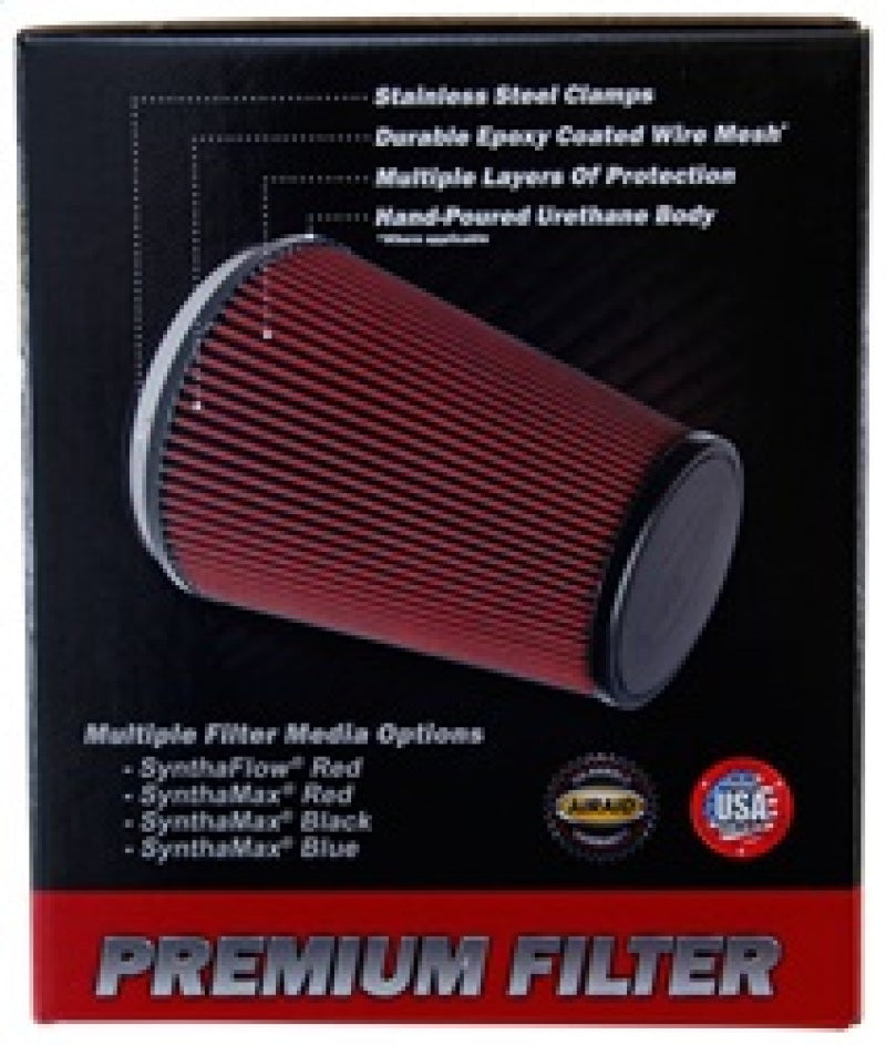 Airaid 10-14 Ford Mustang Shelby 5.4L Supercharged Direct Replacement Filter - Oiled / Red Media - 860-399 for 2010-2014 Ford