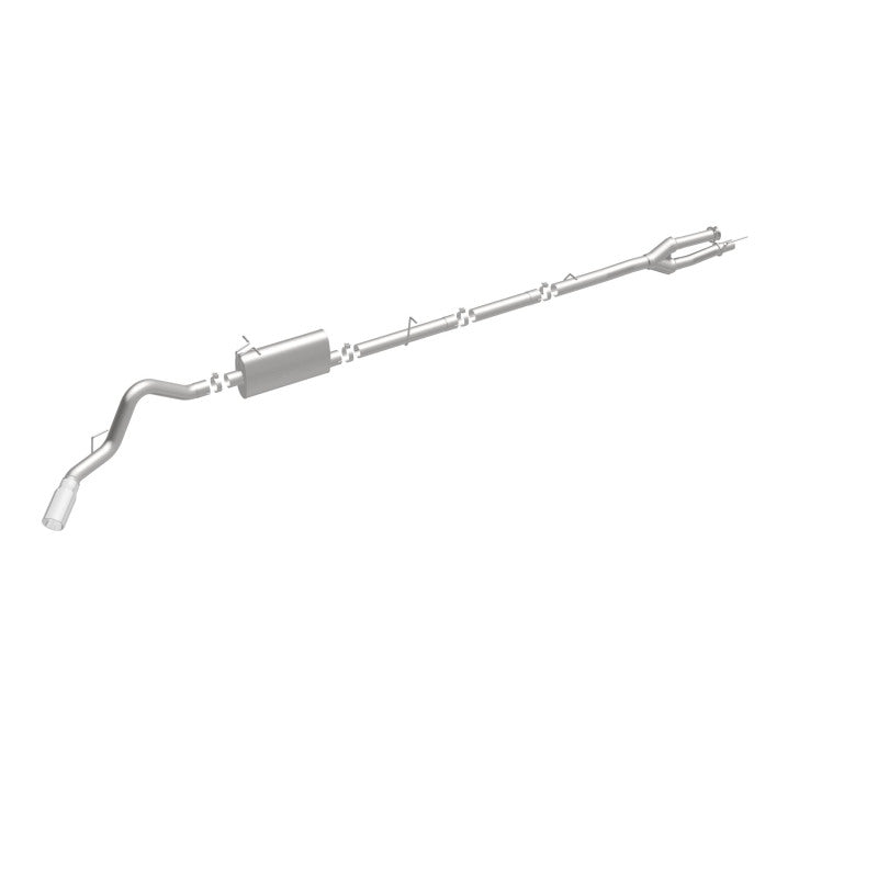 MagnaFlow Sys C/B 11-15 Ford Super Duty F250 6.2L EC CC, SS 3.5in Single Rear Pass Side Ext 5in Tip - 19174