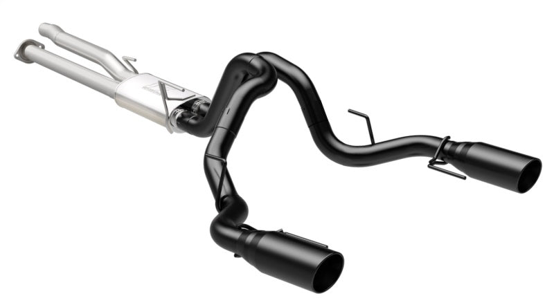 MagnaFlow SYS Cat-Back 2017 Ford F-150 Raptor 3.5L Dual Black Coated 3in Tips - 19350