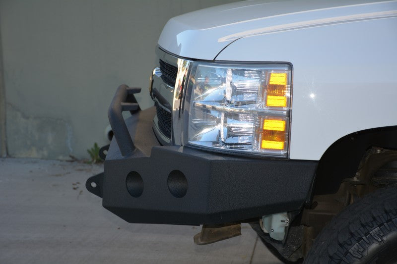 DV8 Offroad 07-13 Chevrolet Silverado 1500 Front Bumper - Black Powdercoat - FBCS1-01