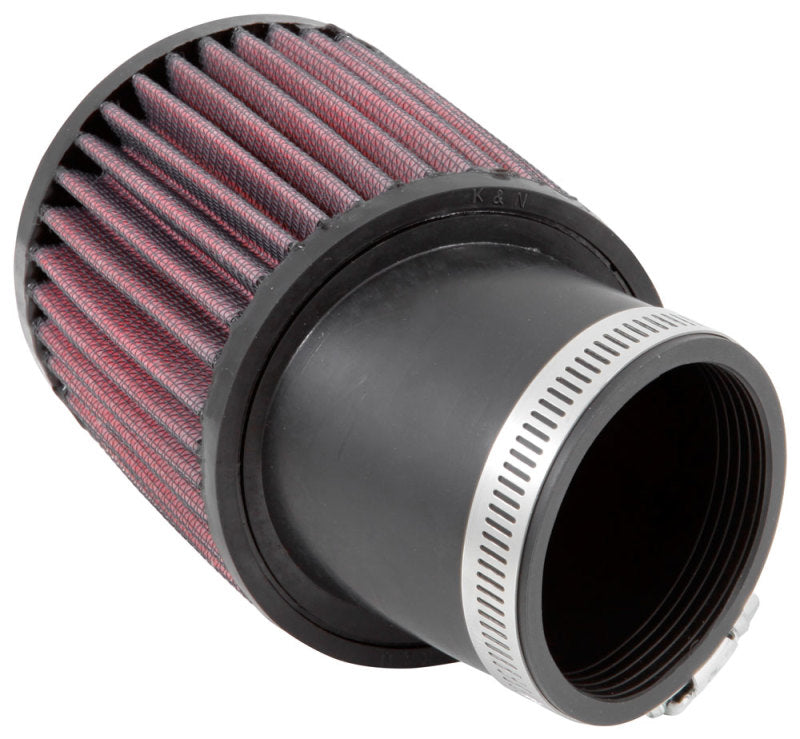 K&N Filter Universal Rubber Round Straight Filter 20 Deg Angled 2-7/16in Flange 3-3/4in OD 4in H - RU-1750