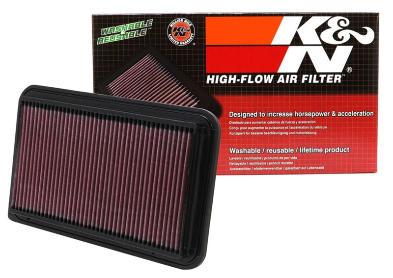 K&N 01-06 Toyota Camry / 04-10 Sienna / 01-09 Highlander / 03-06 Lexus RX330 Drop In Air Filter - 33-2260