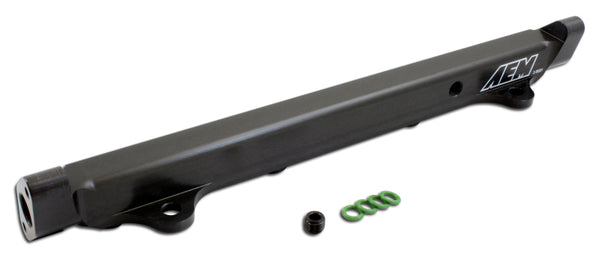 AEM 03-06 Evo 8 & 9 Black Fuel Rail - 25-131BK for 2003-2007 Mitsubishi Lancer