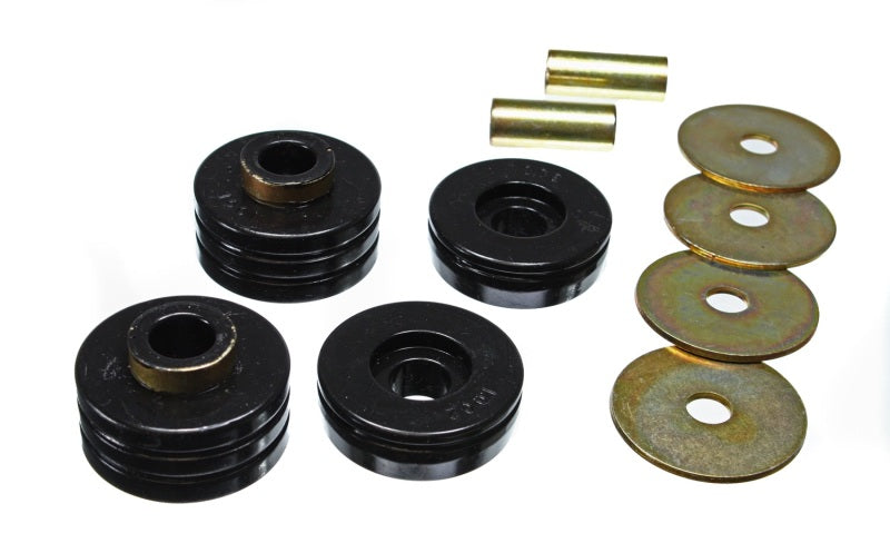 Energy Suspension 66-77 Ford Bronco 4WD Black Transmission Mount Set - 4.1101G for 1966-1977 Ford Bronco - angle view