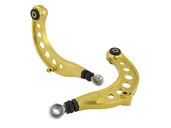 Skunk2 Pro Series 16-20 Honda Civic Gold Anodized Rear Camber Kit - 516-05-1605 for 2017-2022 Honda Civic Type R - front view