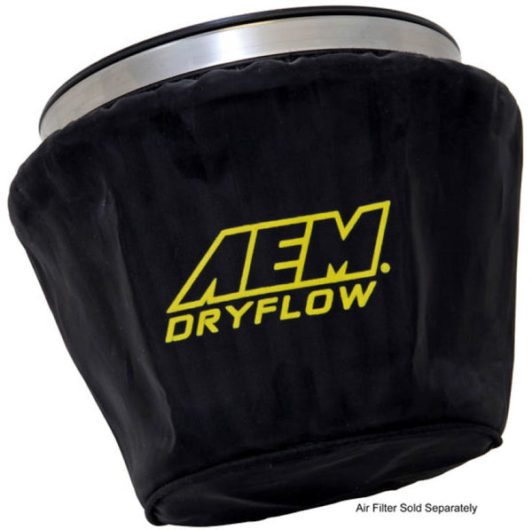 AEM Air Filter Wrap Black 7.5in Length x 5in Width x 5in Height - 1-4002 by AEM Induction - front view