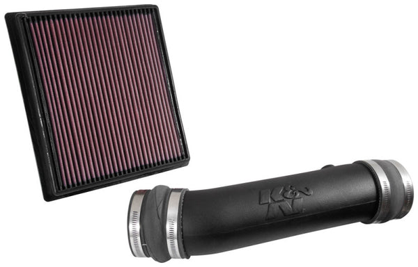 K&N 16-19 Toyota Tacoma V6-3.5L Performance Air Intake System - 57-9039 for 2016-2021 Toyota Tacoma - front view