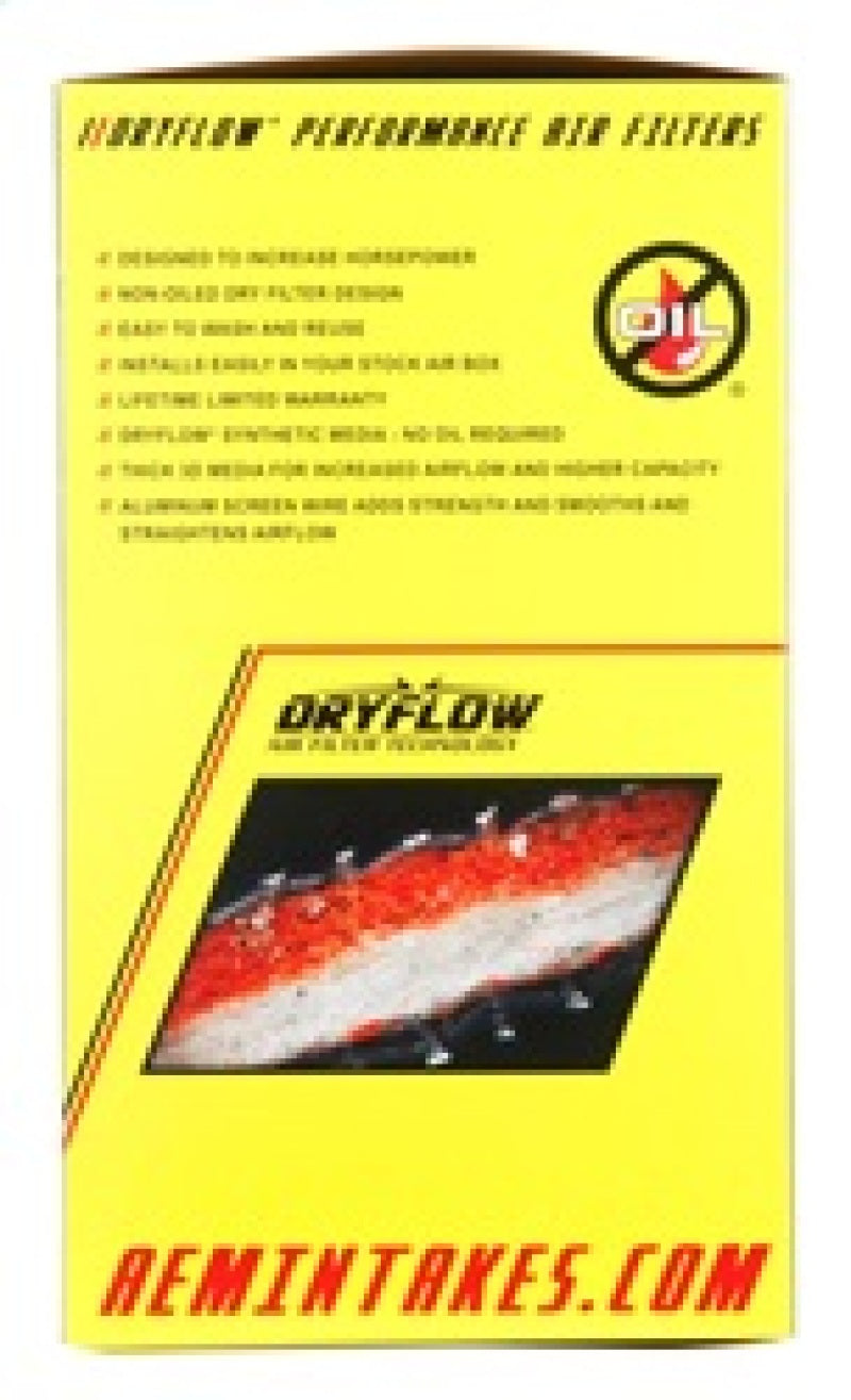 AEM 3.5 inch x 7 inch x 1 inch Dryflow Element Filter Replacement - 21-2147DK