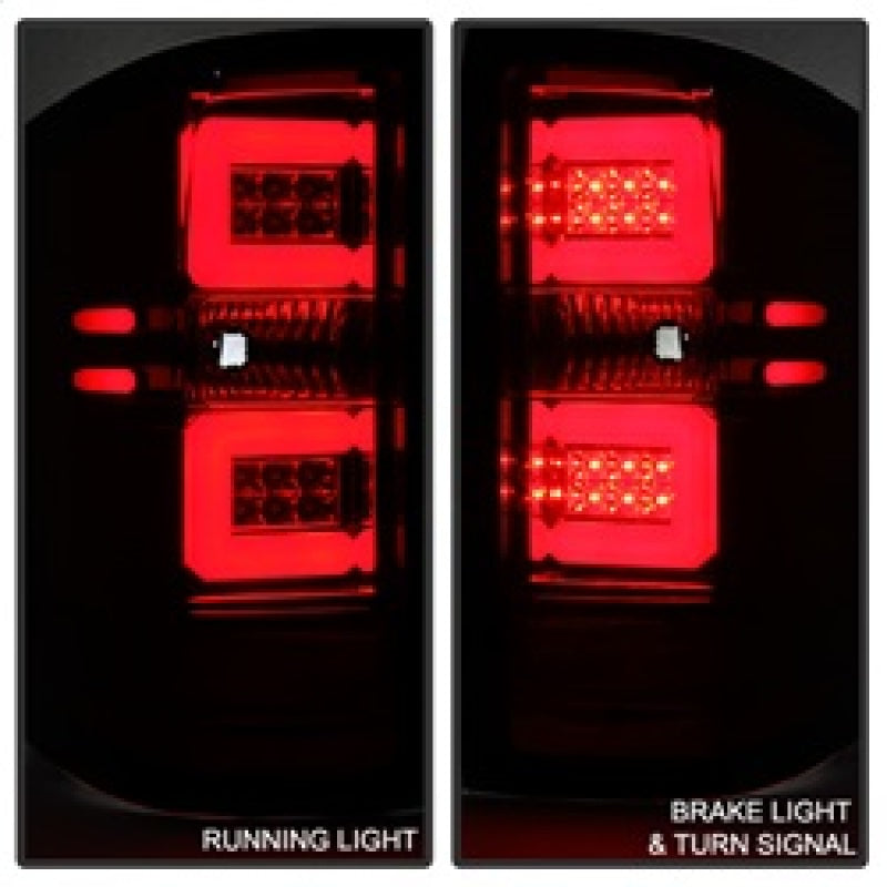 Spyder Chevy 1500 14-16 Light Bar LED Tail Lights Red Clear ALT-YD-CS14-LBLED-RC - 5080011