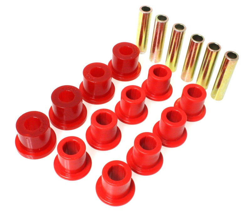 Energy Suspension Spring & Shackle Bushing - Red - 2.2107R for 1987-1995 Jeep Wrangler - angle view
