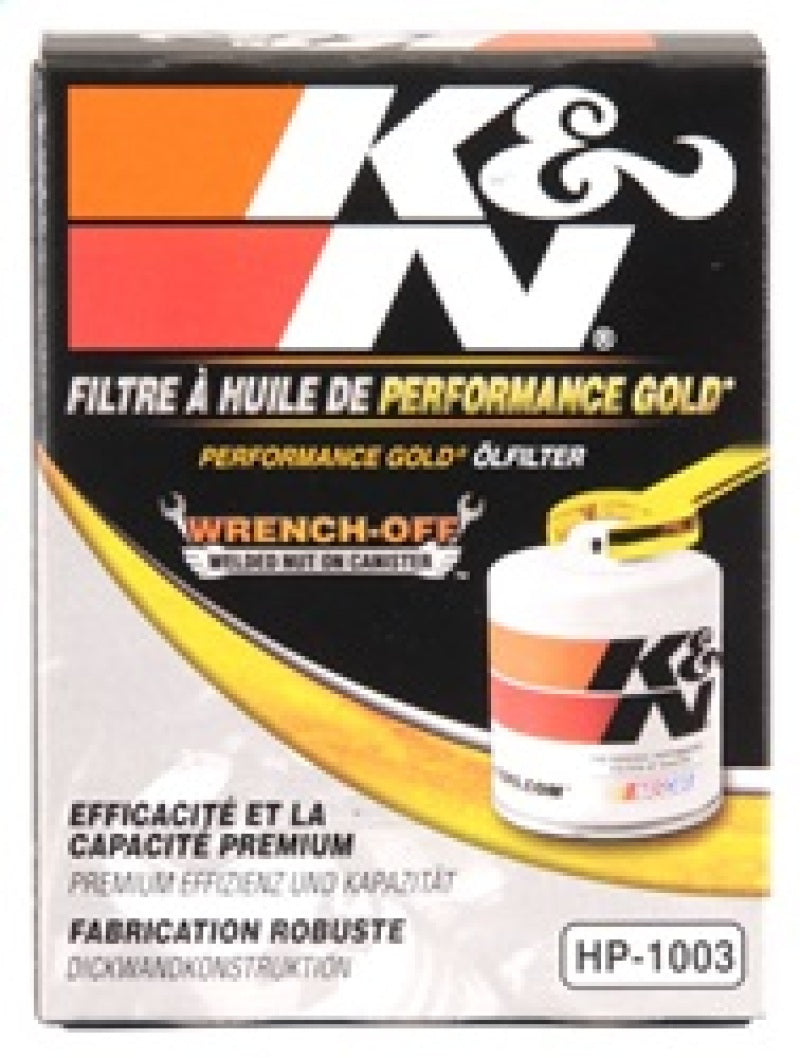 K&amp;N 03-09 Scion tC / 00-05 Celica GT/GT-S Performance Gold Oil Filter - HP-1003