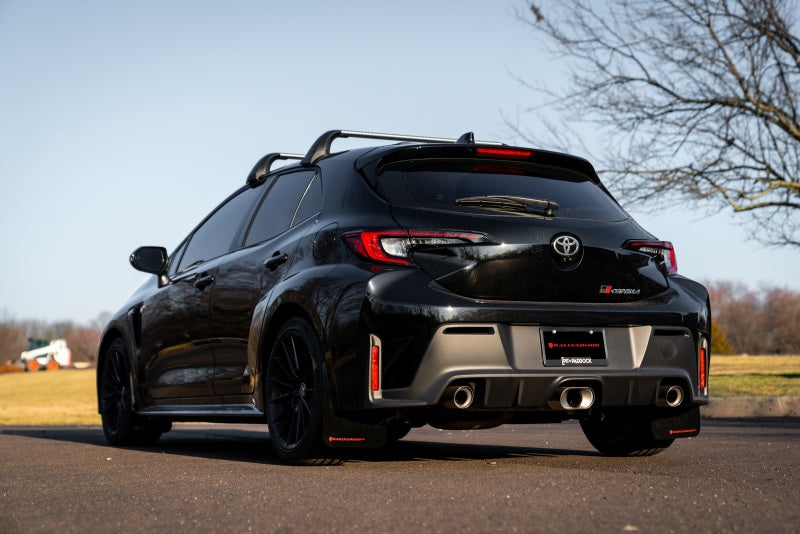 Rally Armor 2023 Toyota GR Corolla Red UR Mud Flap w/ White Logo - MF89-UR-RD-WH