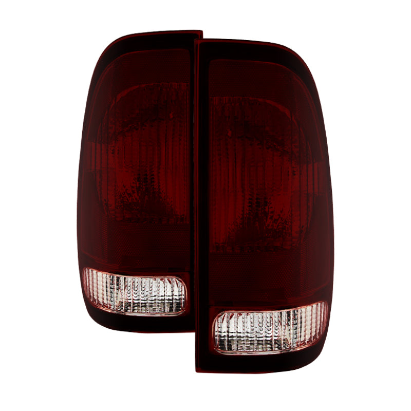 Xtune F150 Heritage Styleside 04 OEM Style Tail Lights Red Smoked ALT-JH-FF15097-OE-RSM - 9030994