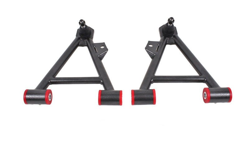 BMR 94-04 Mustang Lower Non-Adj. A-Arms (Coilover Only) w/ STD. Ball Joint (Poly) - Black Hammertone - AA041H