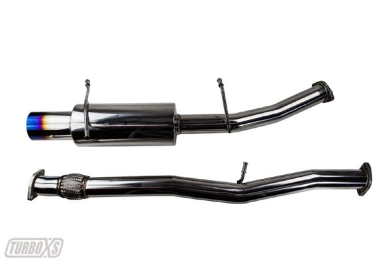 Turbo XS 02-07 WRX-STi Catback Exhaust Blued Tips - WS02-CBE-TI