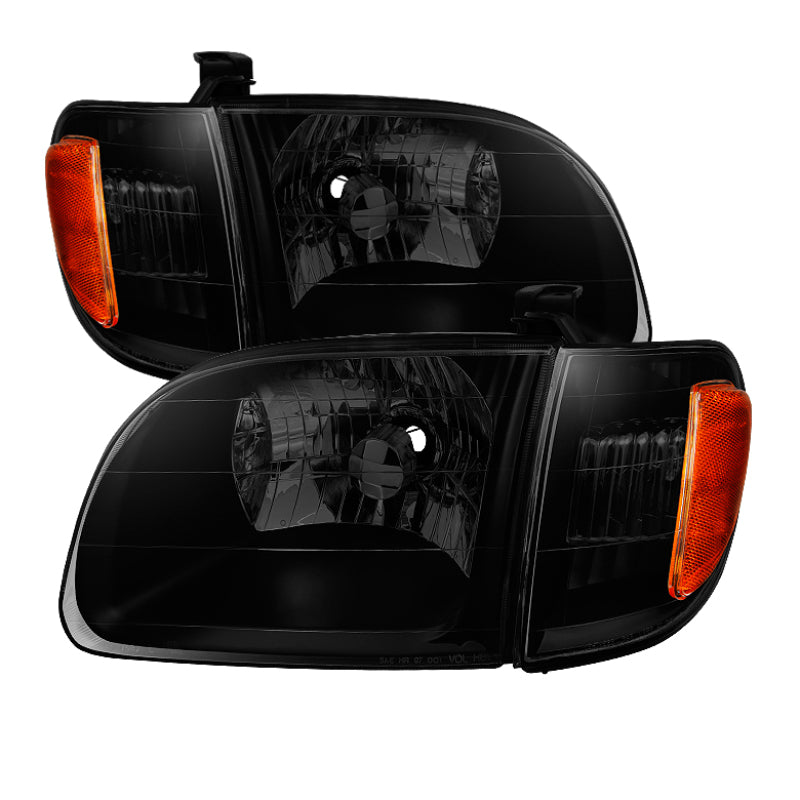 Xtune Toyota Tundra Regular/Access 00-04 OEM Style Headlights &amp; Corner Lights HD-JH-TTUN00-AM-BSM - 9033308