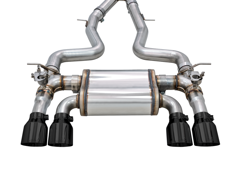 AWE Tuning BMW F8X M3/M4 Track Edition Catback Exhaust - Diamond Black Tips - 3020-43087