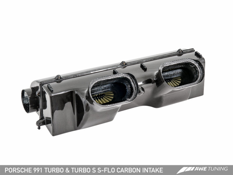 AWE Tuning Porsche 991 (991.2) Turbo and Turbo S S-FLO Carbon Intake - 2660-13040