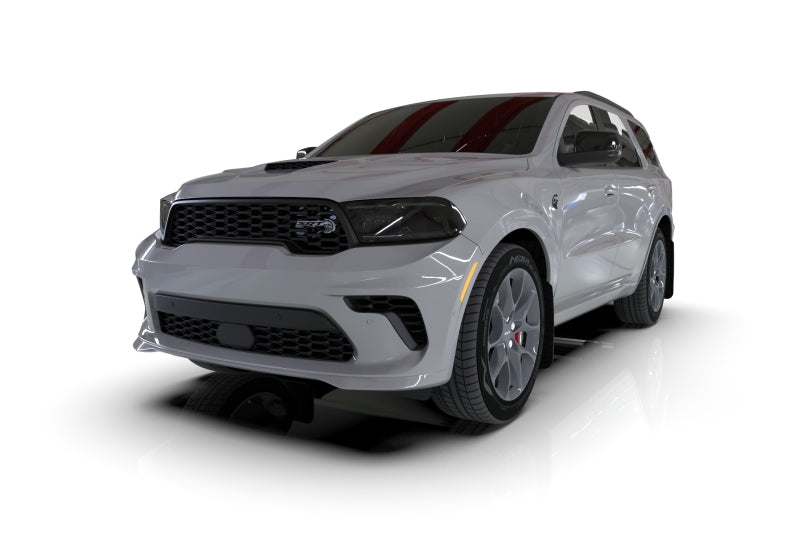Rally Armor 16-22 Dodge Durango GT / RT / SRT / SXT Black UR Mud Flap Grey Logo - MF55-UR-BLK/GRY
