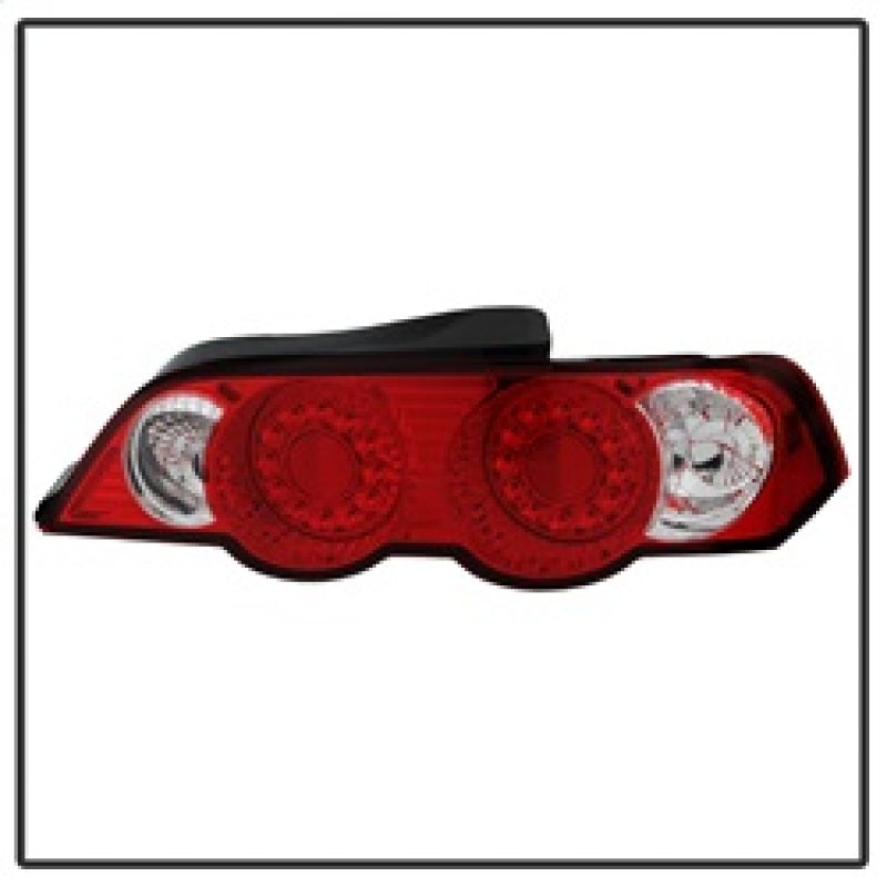 Spyder Acura RSX 02-04 LED Tail Lights Red Clear ALT-YD-ARSX02-LED-RC - 5000385
