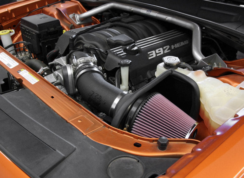 K&N 11-14 Dodge Challenger 6.4L V8 Performance Intake - 57-1565 for 2011-2023 Dodge Challenger - detail view