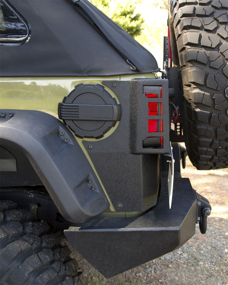 Rugged Ridge XHD Corner Guard Rear 07-18 Jeep Wrangler JKU 4 Door - 11615.20 for 2007-2018 Jeep Wrangler - installed view