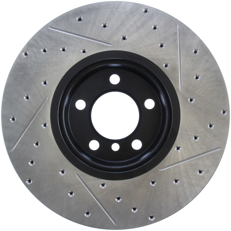 StopTech BMW 12-15 335i / 2014 428i / 2015 235i/228i Front Right Slotted &amp; Drilled Sport Brake Rotor - 127.34140R