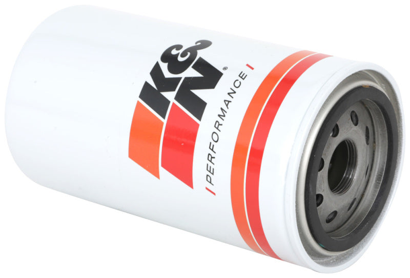 K&N Dodge Performance Gold Oil Filter - HP-4003 for 1994-2010 Dodge Ram 2500 - angle view