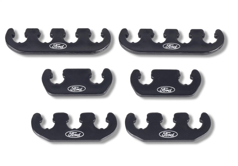 Ford Racing Wire Dividers 4 to 3 to 2 - Black w/ White Ford Logo - 302-641