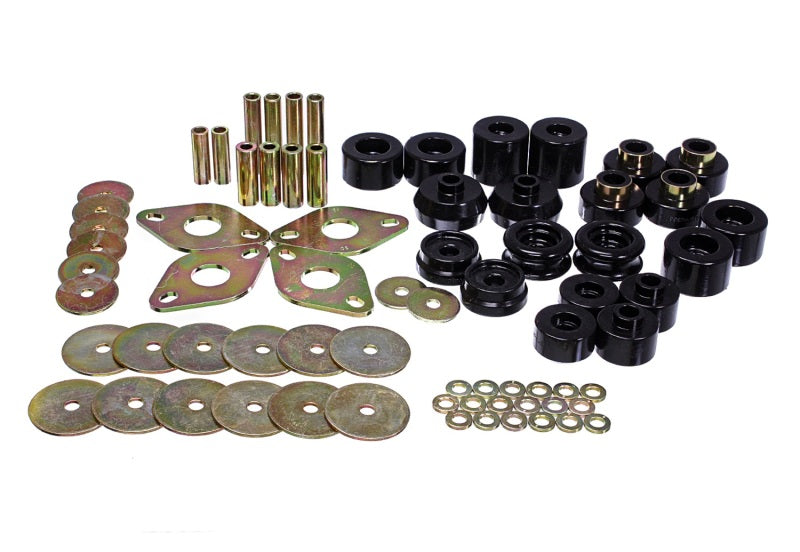 Energy Suspension 00-02 Toyota 4-Runner 2WD/4WD Black Body Mount Bushing Set - 8.4110G for 1996-2002 Toyota 4Runner - front v