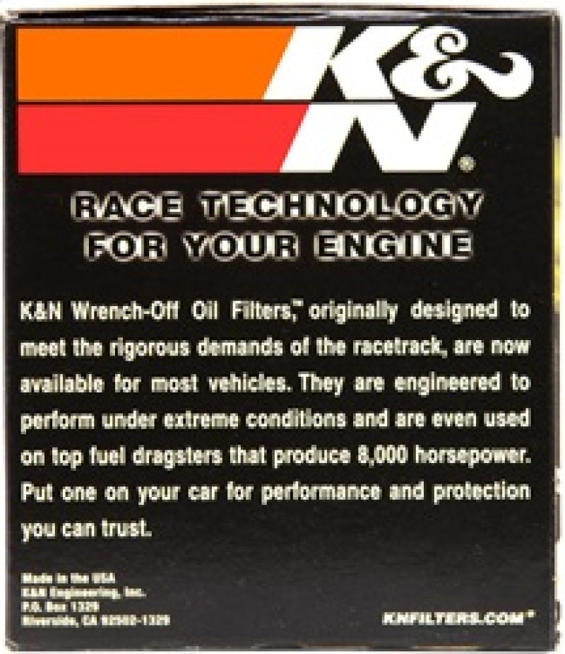 K&N 87-92 Supra Non-Turbo / 99-04 Grand Cherokee 4.0 Performance Gold Oil Filter - HP-2004