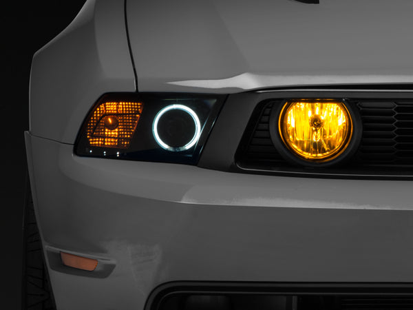 Raxiom 05-12 Ford Mustang GT Fog Lights Yellow - 49135 for 2005-2012 Ford Mustang - front view
