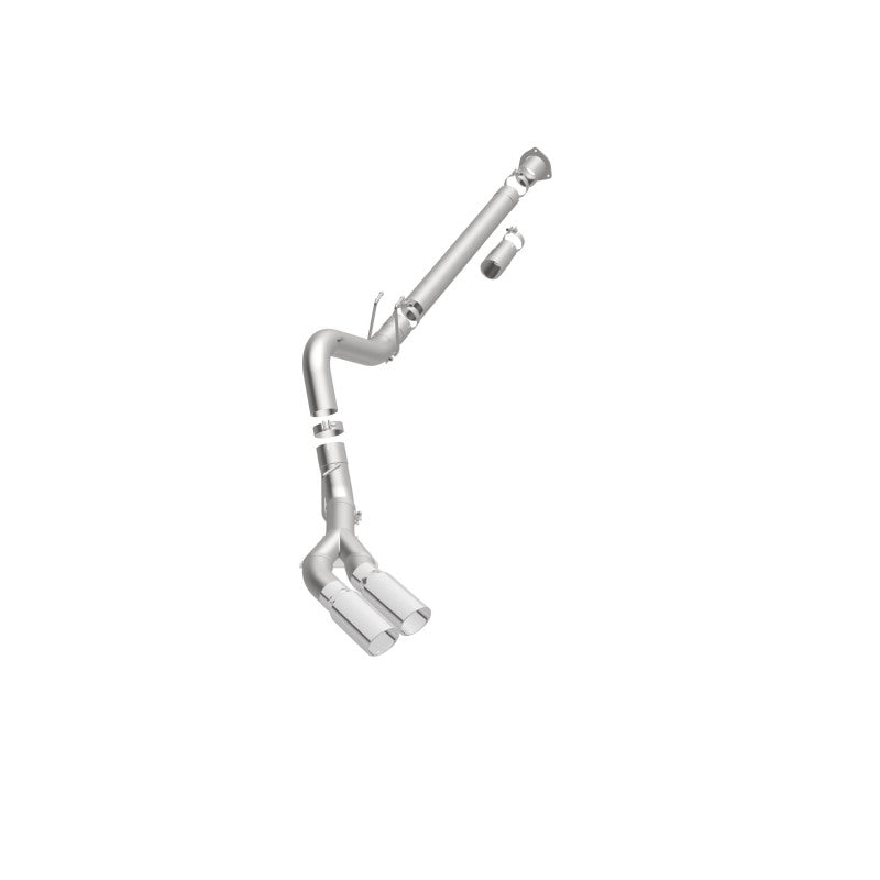 MagnaFlow 08-17 Ford F-250/F-350/F-450 4.6L/6.7 DPF-Back SS 4in Dual Single Passenger Side Rear Exit - 17873