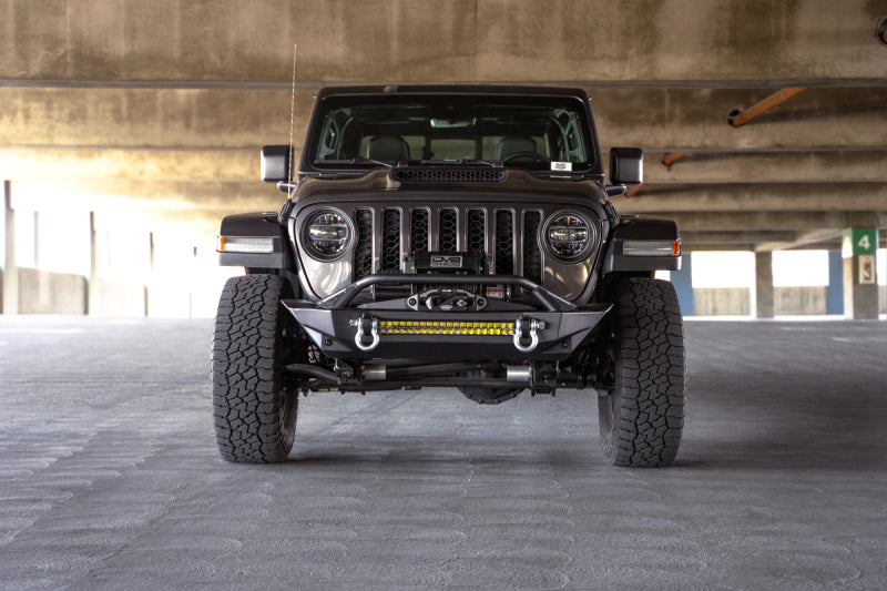 DV8 Offroad 07-23 Jeep Wrangler JK/JL &amp; Gladiator JT FS-1 Series Stubby Front Bumper - FBJL-11