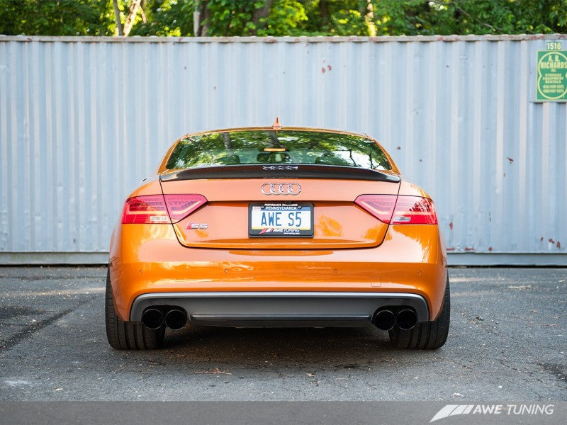 AWE Tuning Audi B8.5 S5 3.0T Track Edition Exhaust - Diamond Black Tips (102mm) - 3010-43046