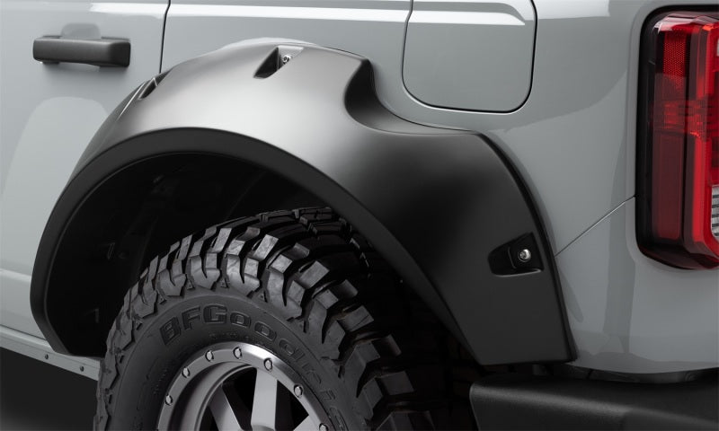 Bushwacker 2021+ Ford Bronco 4-Door Pocket Style Flares 4pc - Black - 20960-02