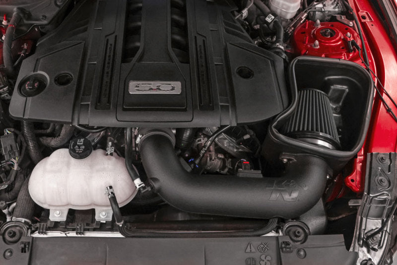 K&amp;N 18-23 Ford Mustang GT 5.0L V8 F/I Dryflow Performance Air Intake System - 30-2605