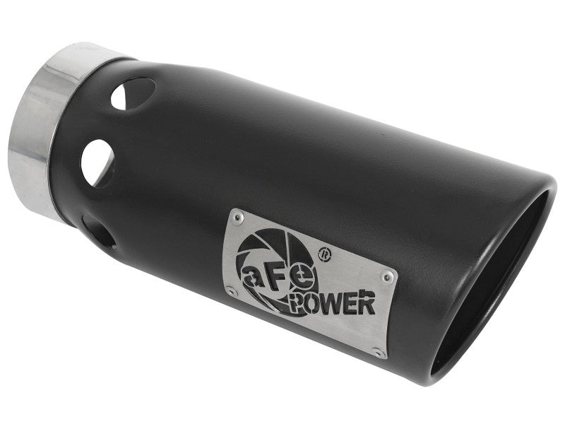 aFe Large Bore-HD 5 IN 409 SS DPF-Back Exhaust System w/Black Tip 20-21 GM Truck V8-6.6L - 49-44125-B